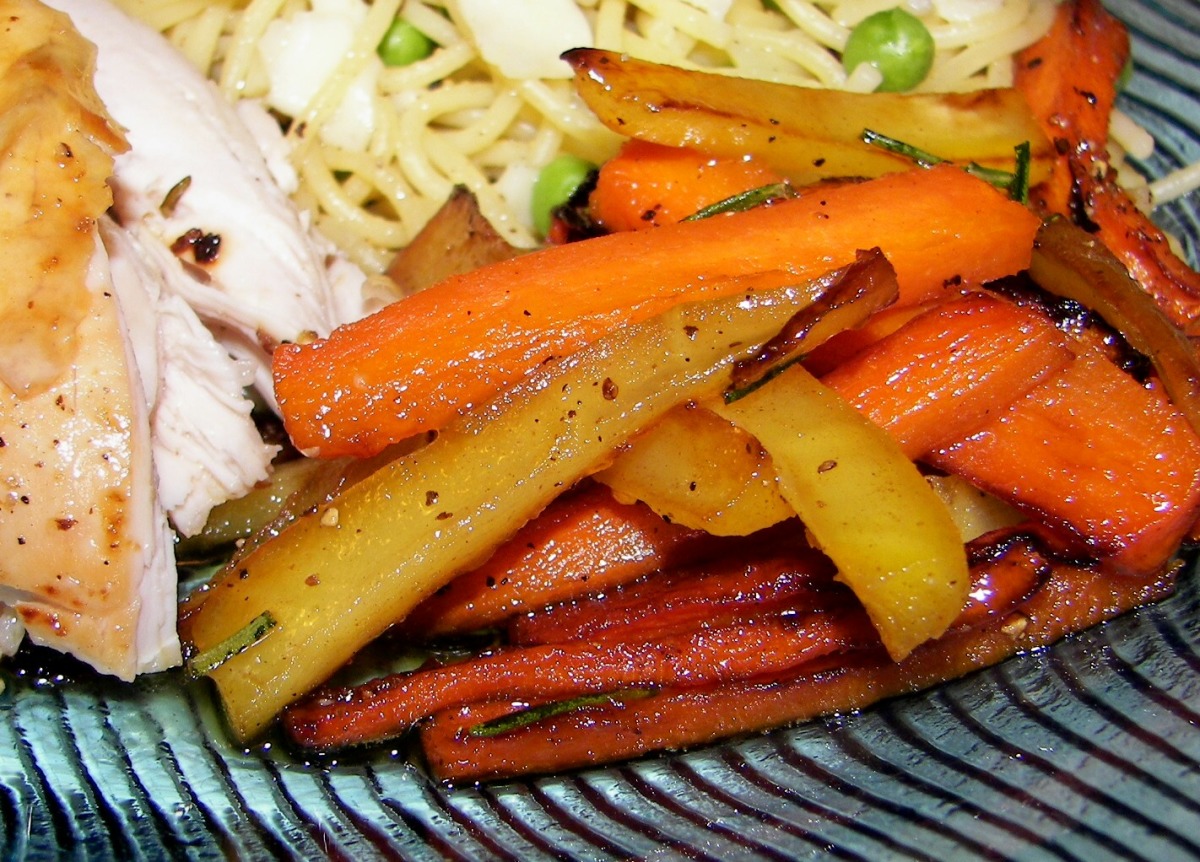 Sauteed Parsnips and Carrots With Honey and Rosemary image