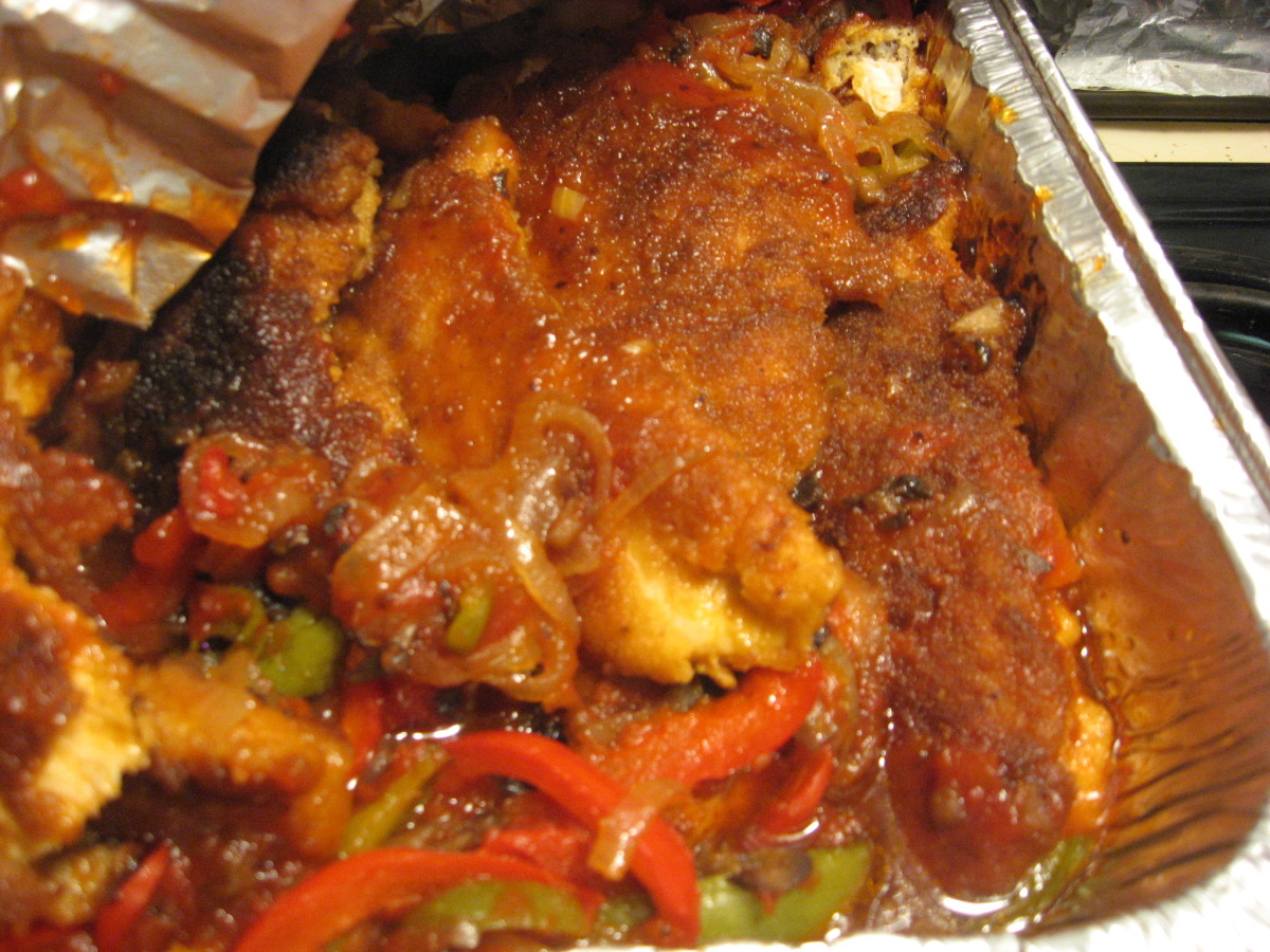 Breaded & Glazed Apricot Chicken