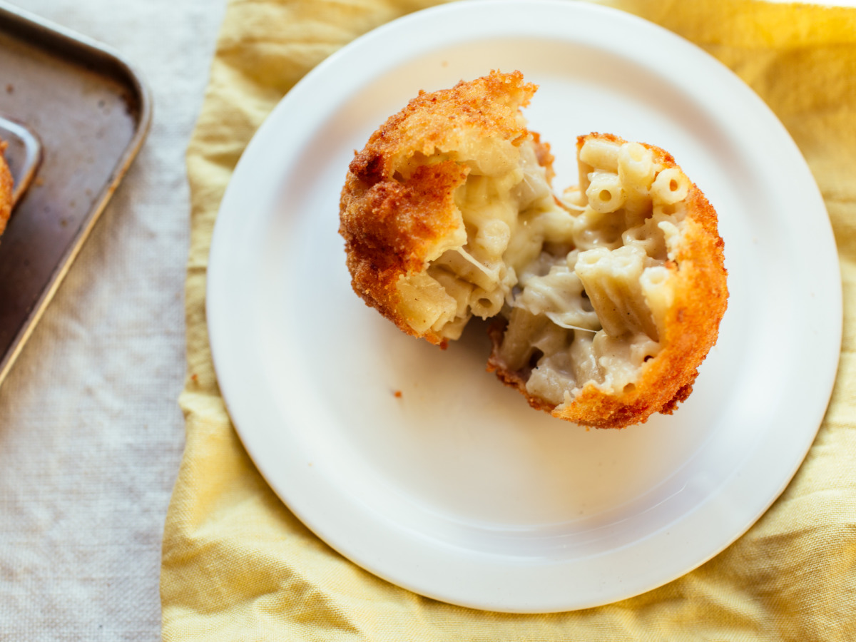 Deep Fried Macaroni And Cheese Balls High-Res Stock Photo - Getty Images