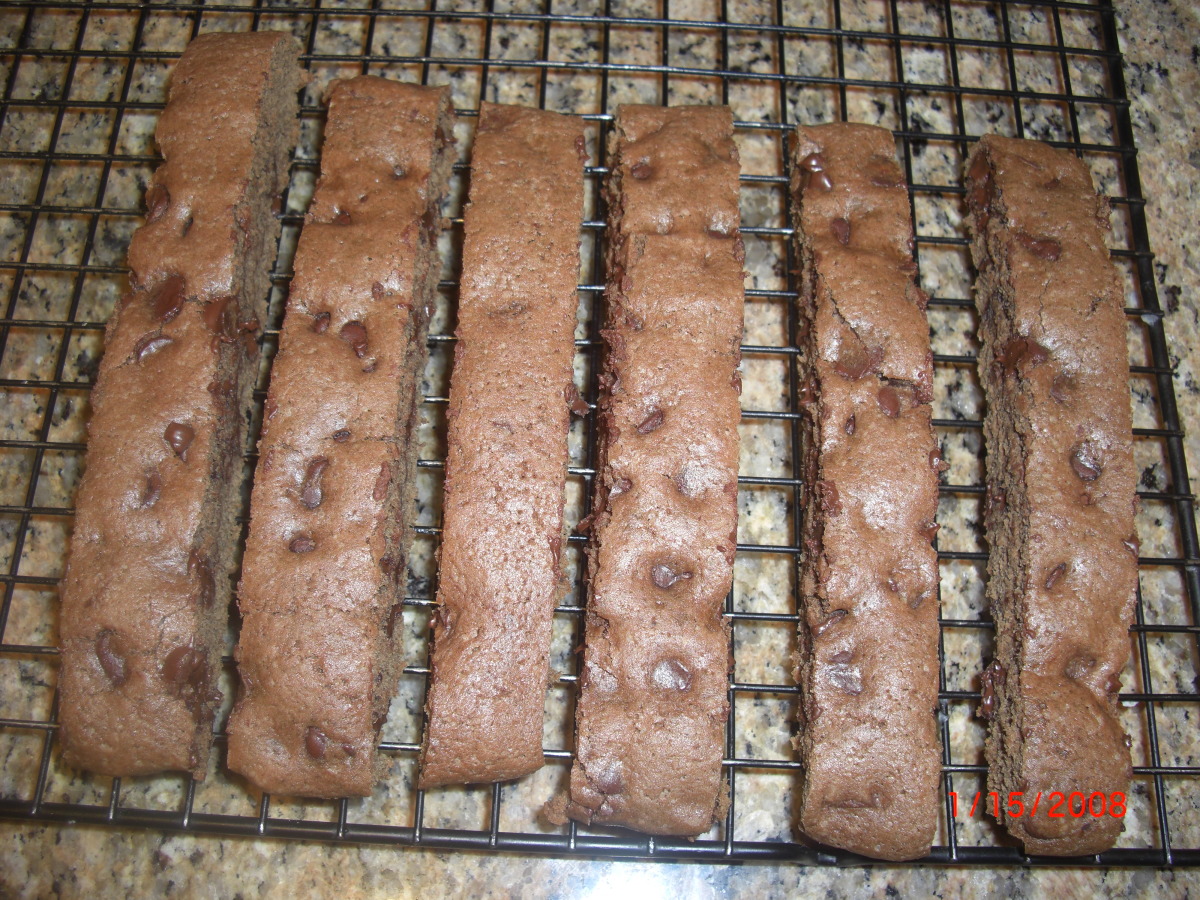 Chocolate Chocolate Peppermint Biscotti image