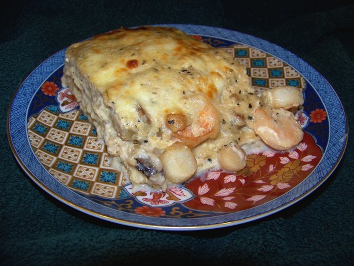 Creamy Scallop Lasagna
