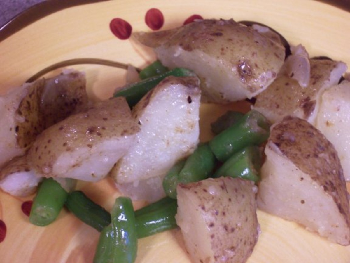 Haricot Vert and Baby Potatoes - A Spicy Perspective