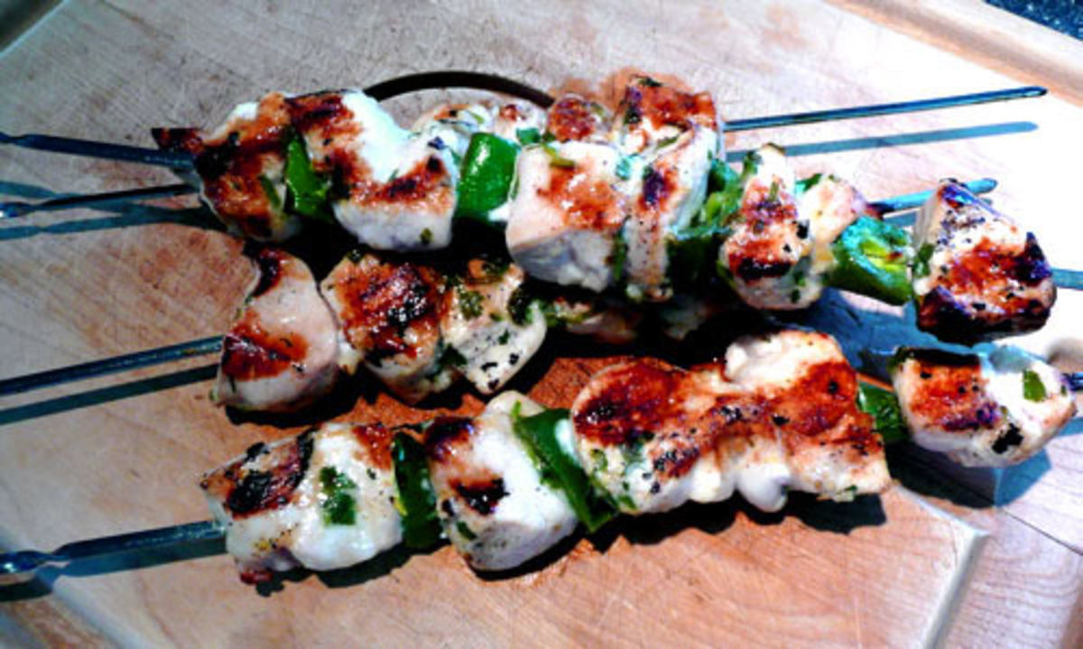 Cilantro & Orange Chicken Kabobs