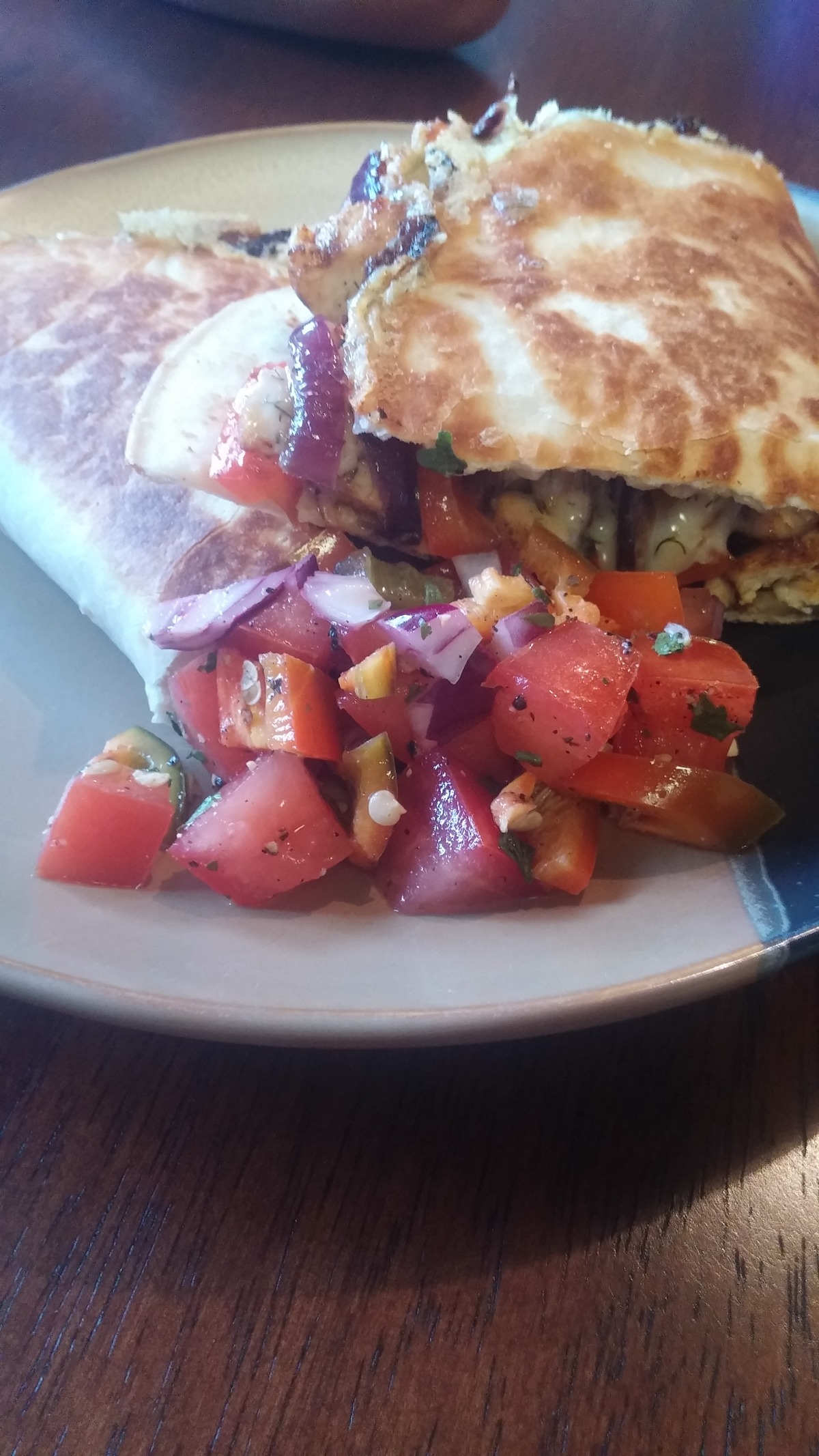 Pico de Gallo Chicken Quesadillas image