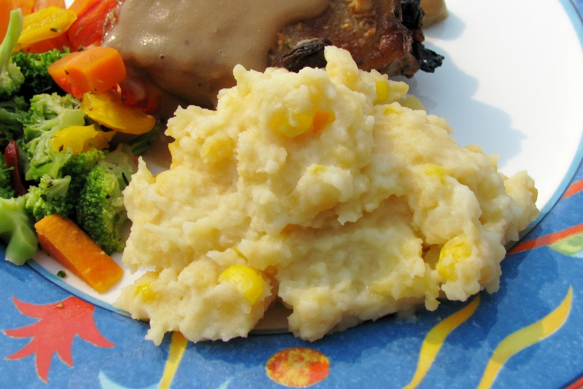 Mashed Potatoes With Corn Amp Cheese