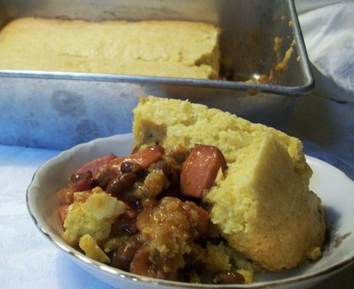 Hot dog stuffed cornbread 2025