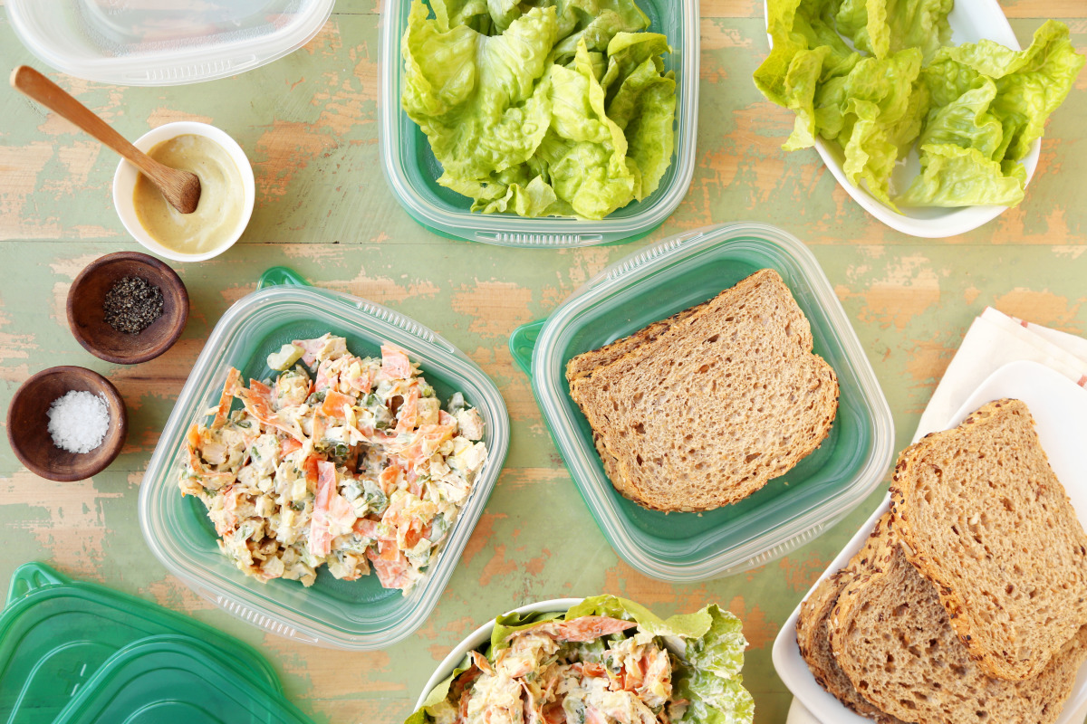 Veggie-Packed Chicken Salad Meal Prep - Smile Sandwich