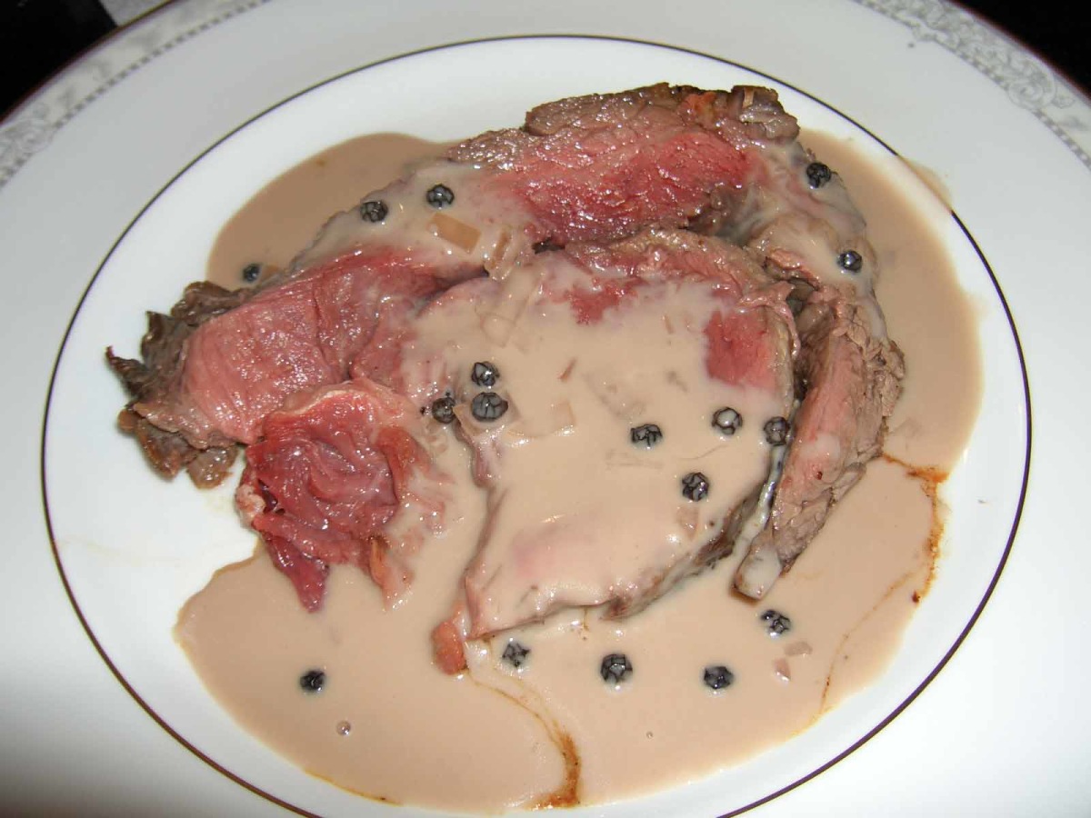 Beef Tenderloin Au Poivre Incredible Sauce Recipe Food Com