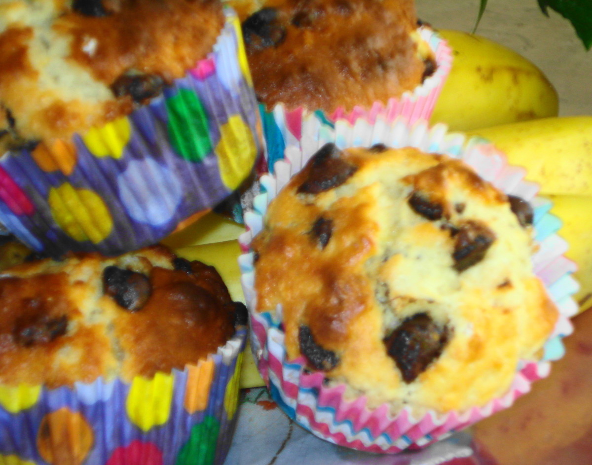 Banana Choc Chip Muffins