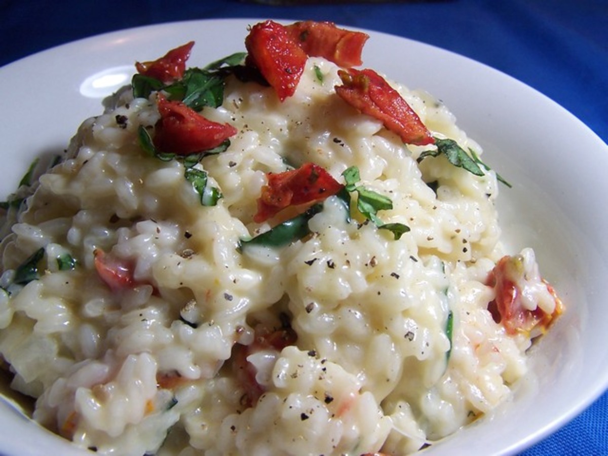 Sun-Dried Tomato Risotto With Mozzarella image