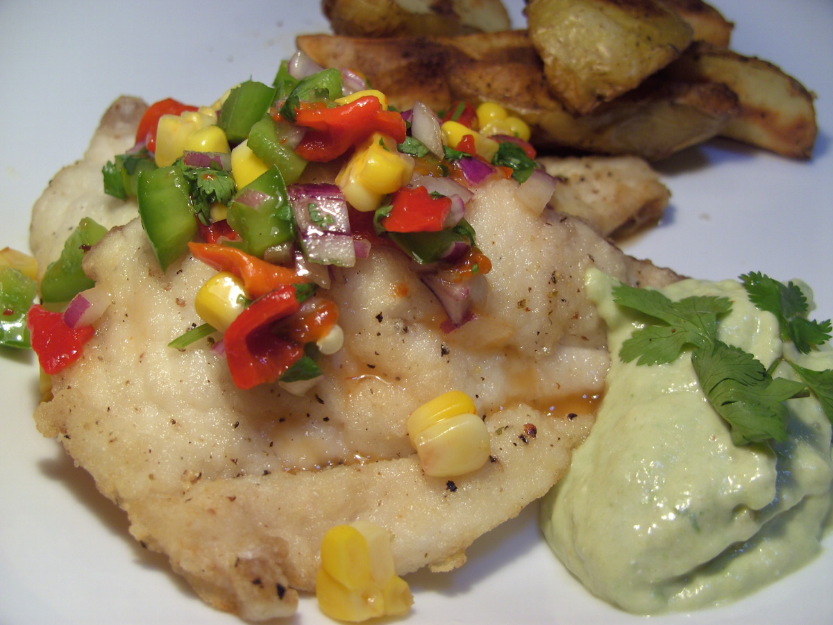 Grilled Fish With Salsa and an Avocado Sauce Recipe - Food.com