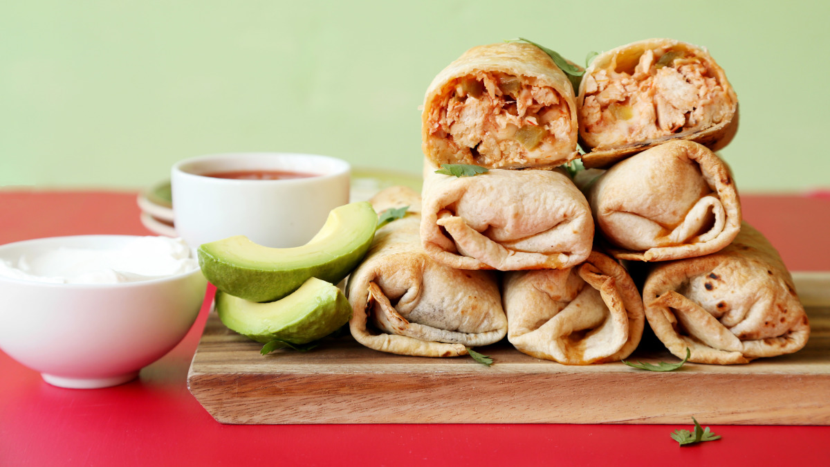 Oven-Fried Chicken Chimichangas image
