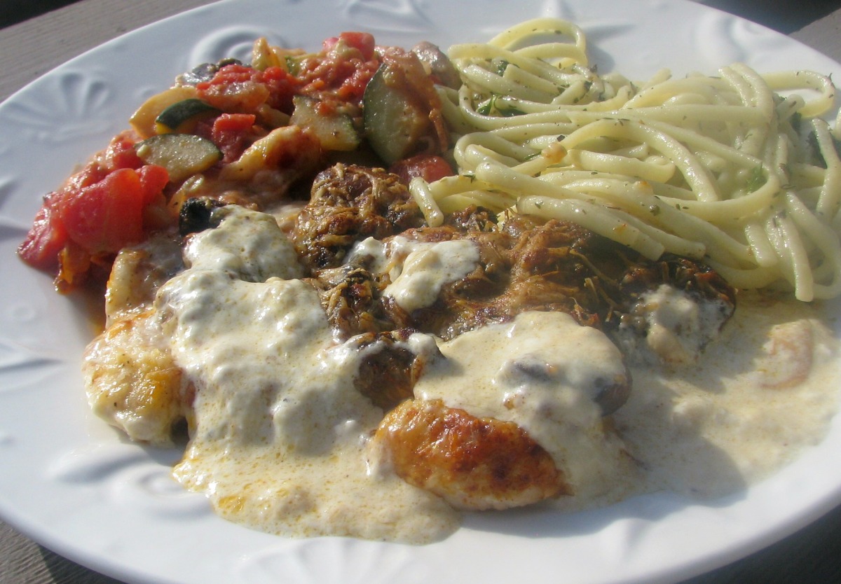 Chicken With Parmesan Cream Sauce