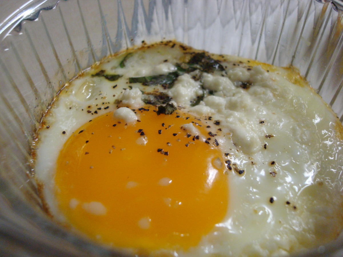 Air Fried Shirred Eggs