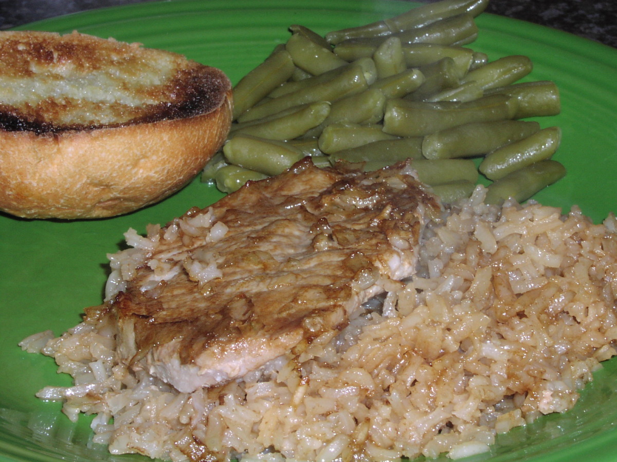 Consomme Pork Chops and Rice