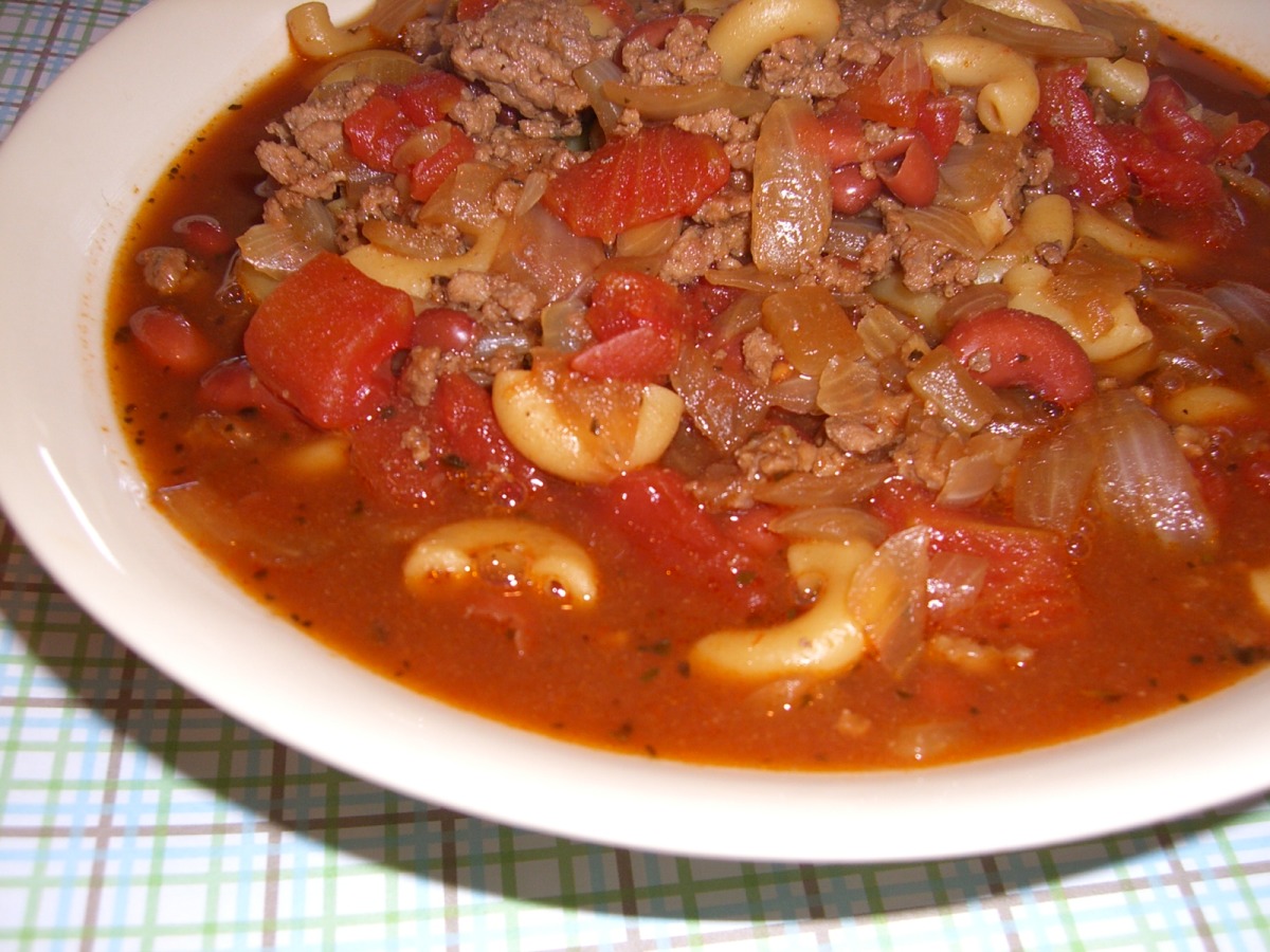 Hamburger, Bean, and Macaroni Soup Recipe - Food.com