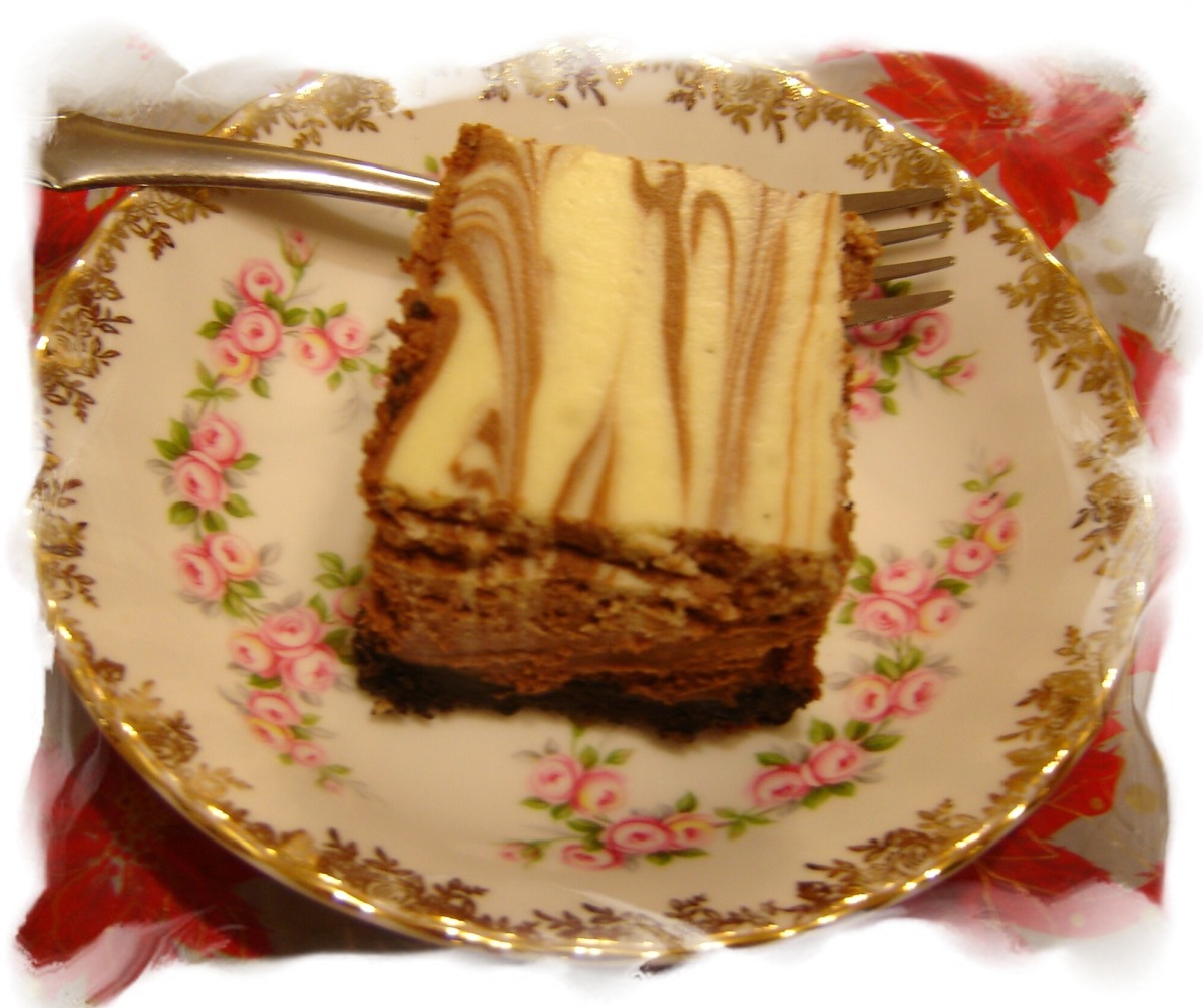 Chocolate-Vanilla Swirl Cheesecake