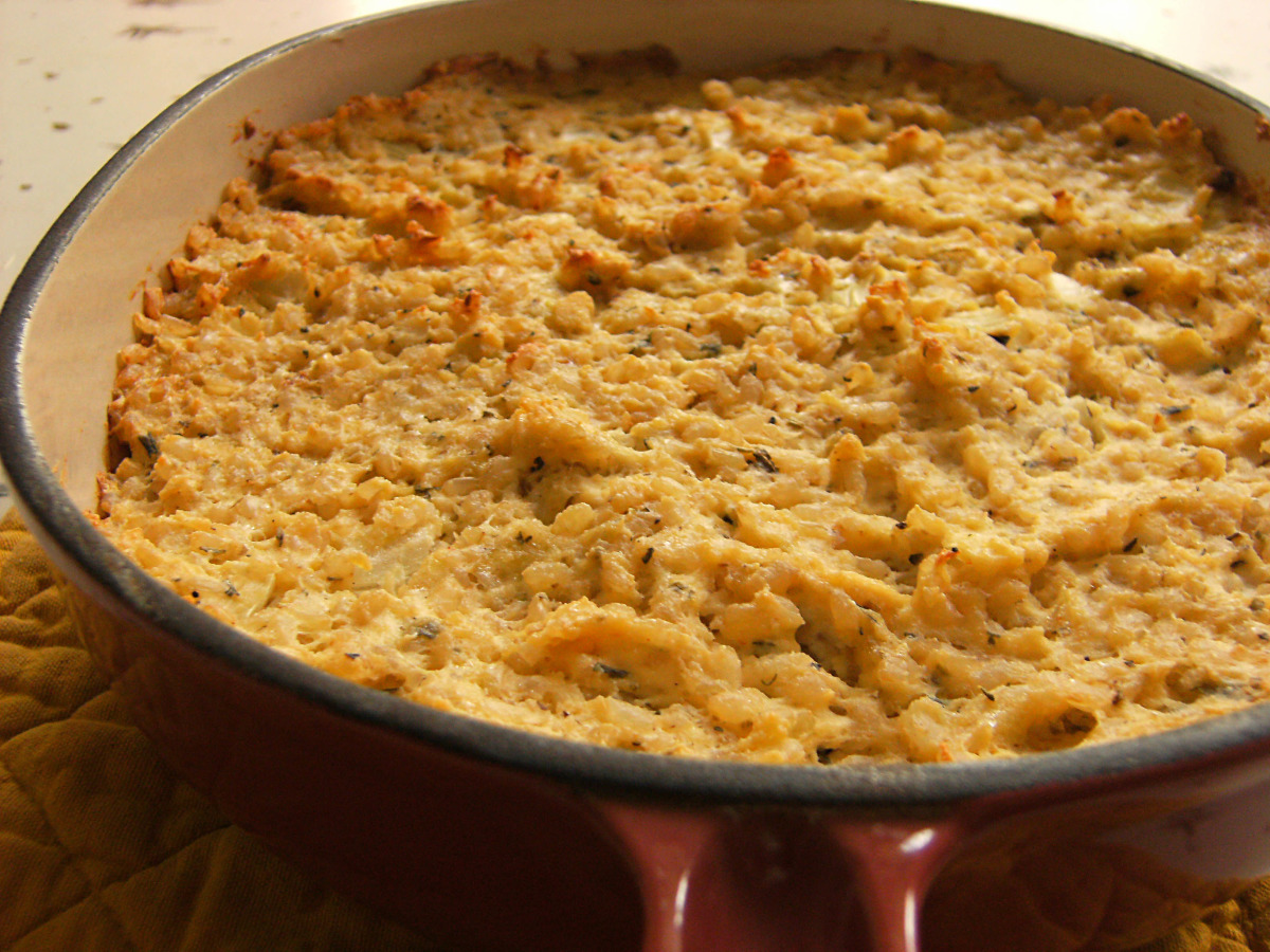 Savory Cheddar Cheese and Rice Cheesecake-image