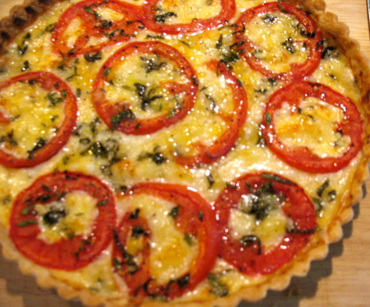 Cheese, Herb & Tomato Tart