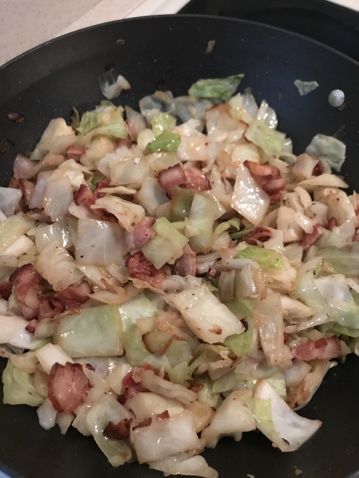 Fried Cabbage and Bacon With Onion Recipe