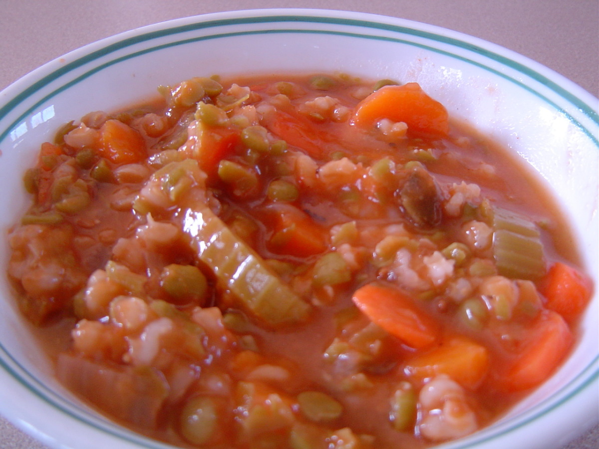Easy Split Pea and Barley Stew