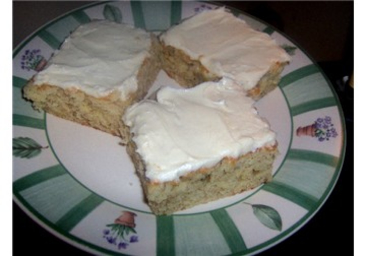 Frosted Banana Bars