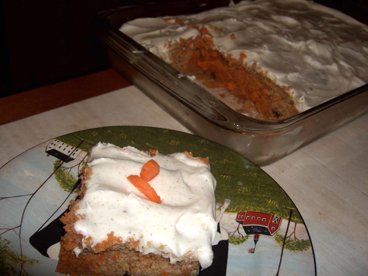 Carrot Spice Poke Cake