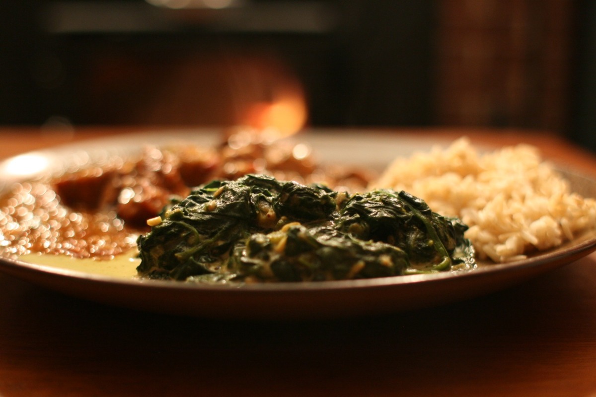 Spinach With Indian Spices image