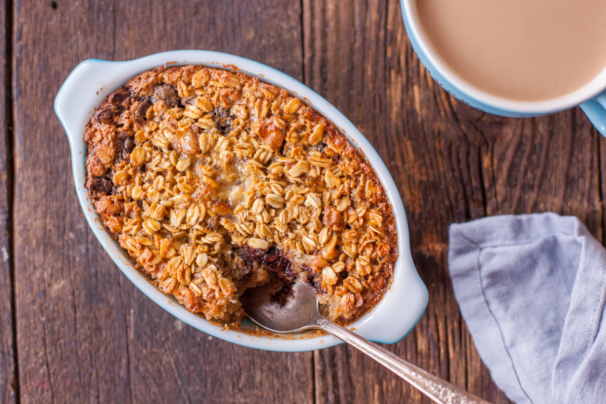 Chocolate Chip Cookie Baked Oatmeal-image
