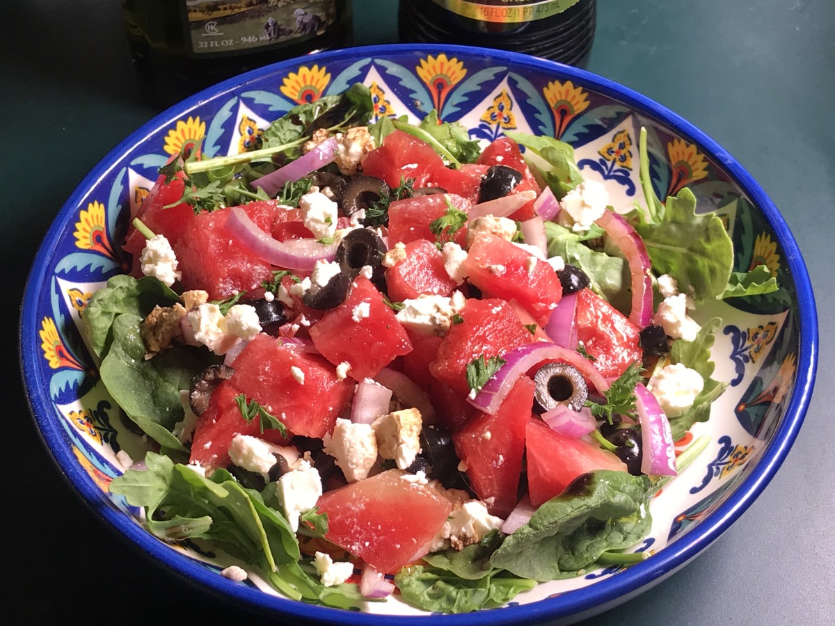 Amazing Watermelon Greek Salad With Feta image