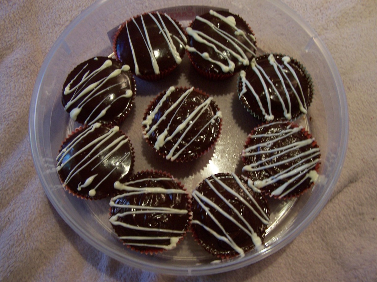 Double Choc Fudge Brownie Muffins