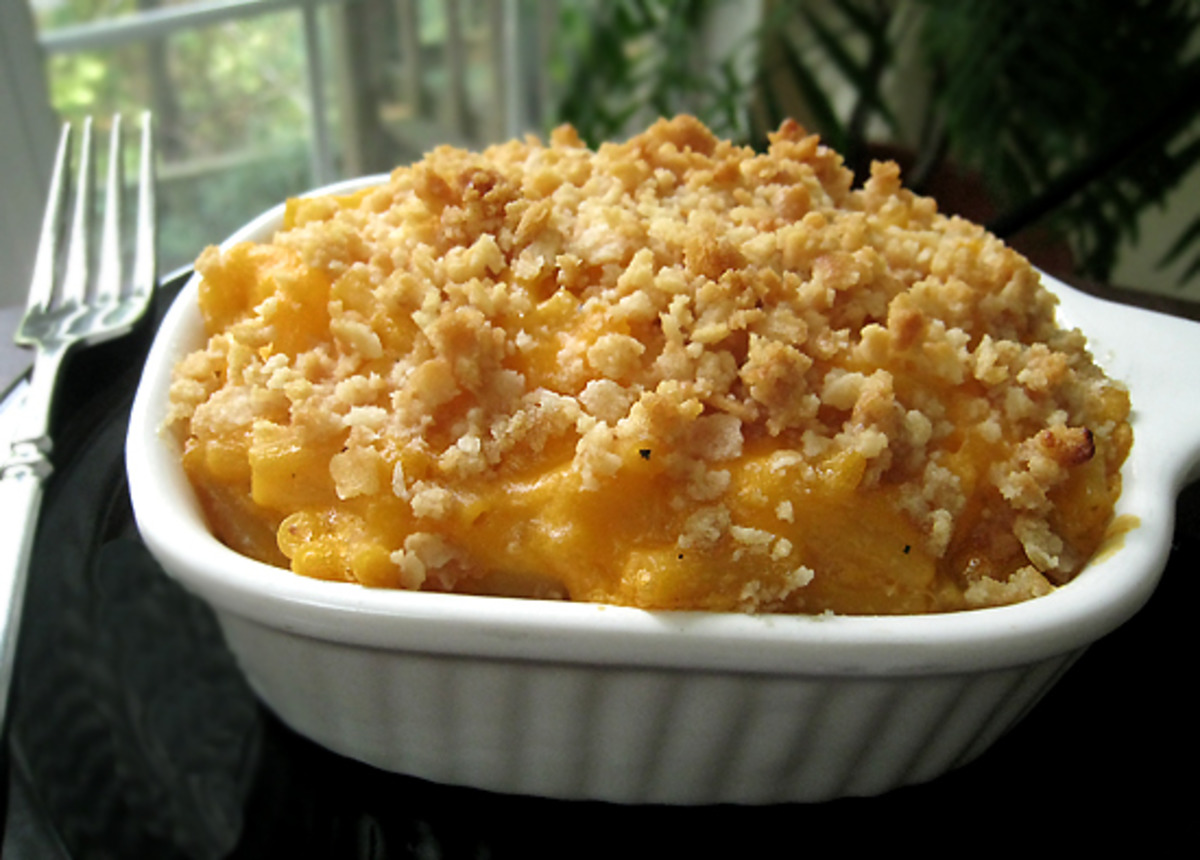 baked mac and cheese ritz cracker topping