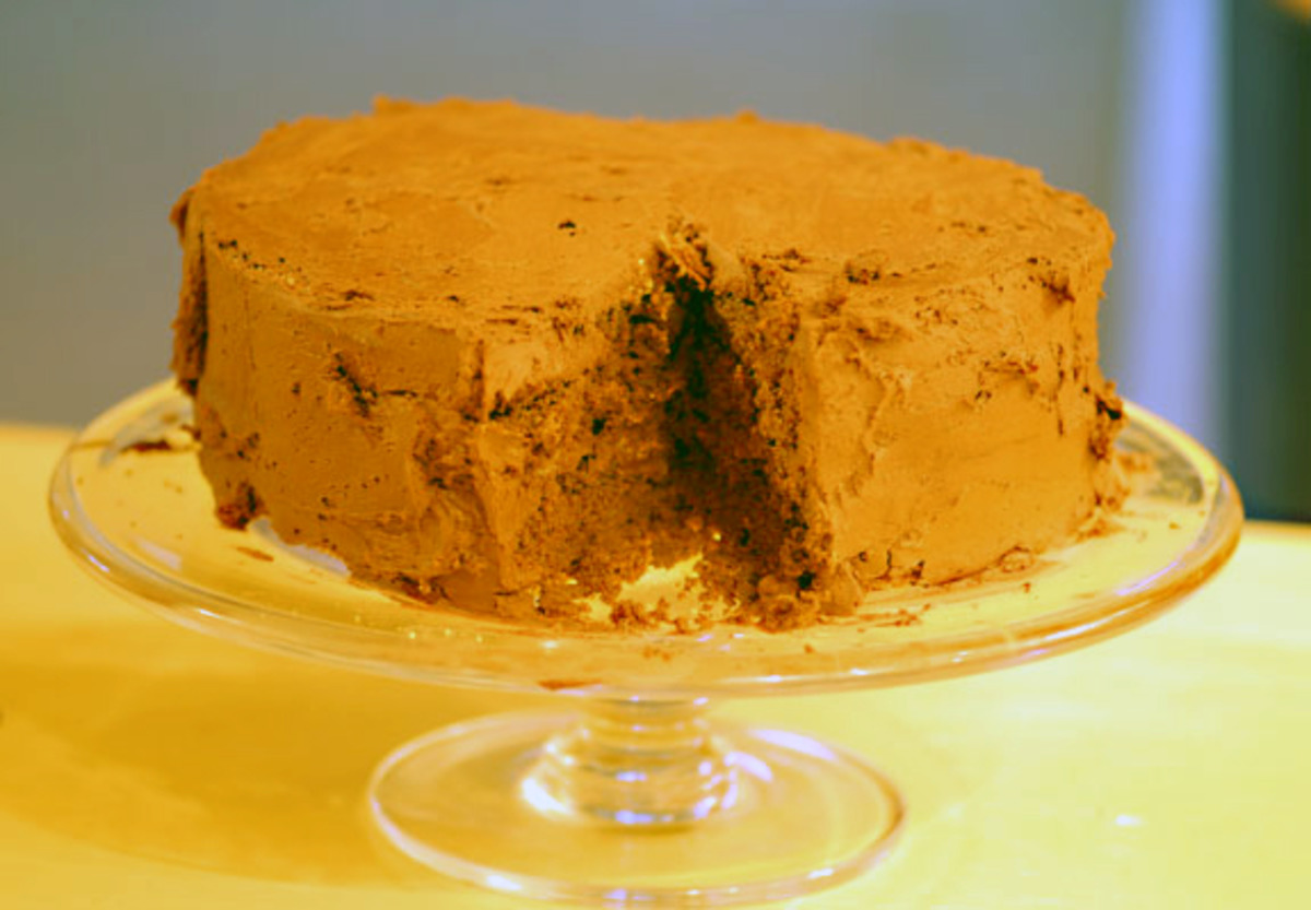 Gluten-Free Chocolate Cake With Frosting image