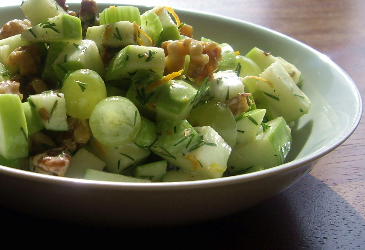 Apple Walnut Dill Salad