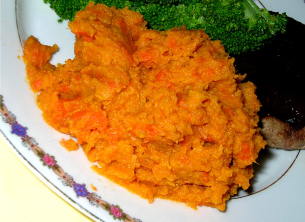Sweet potato and on sale carrot mash