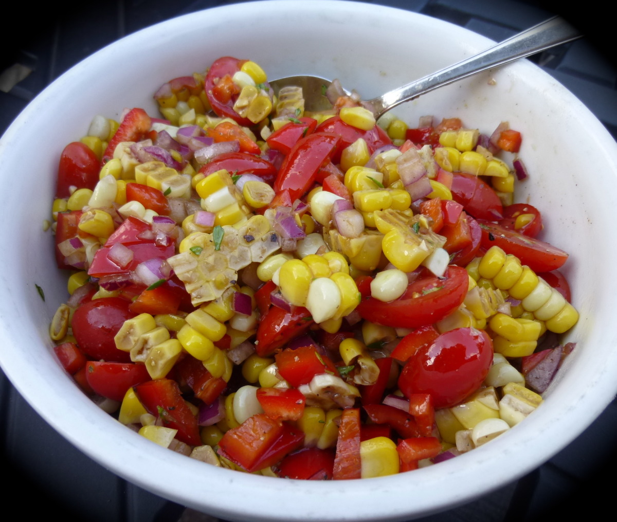 Roasted Corn and Tomato Relish