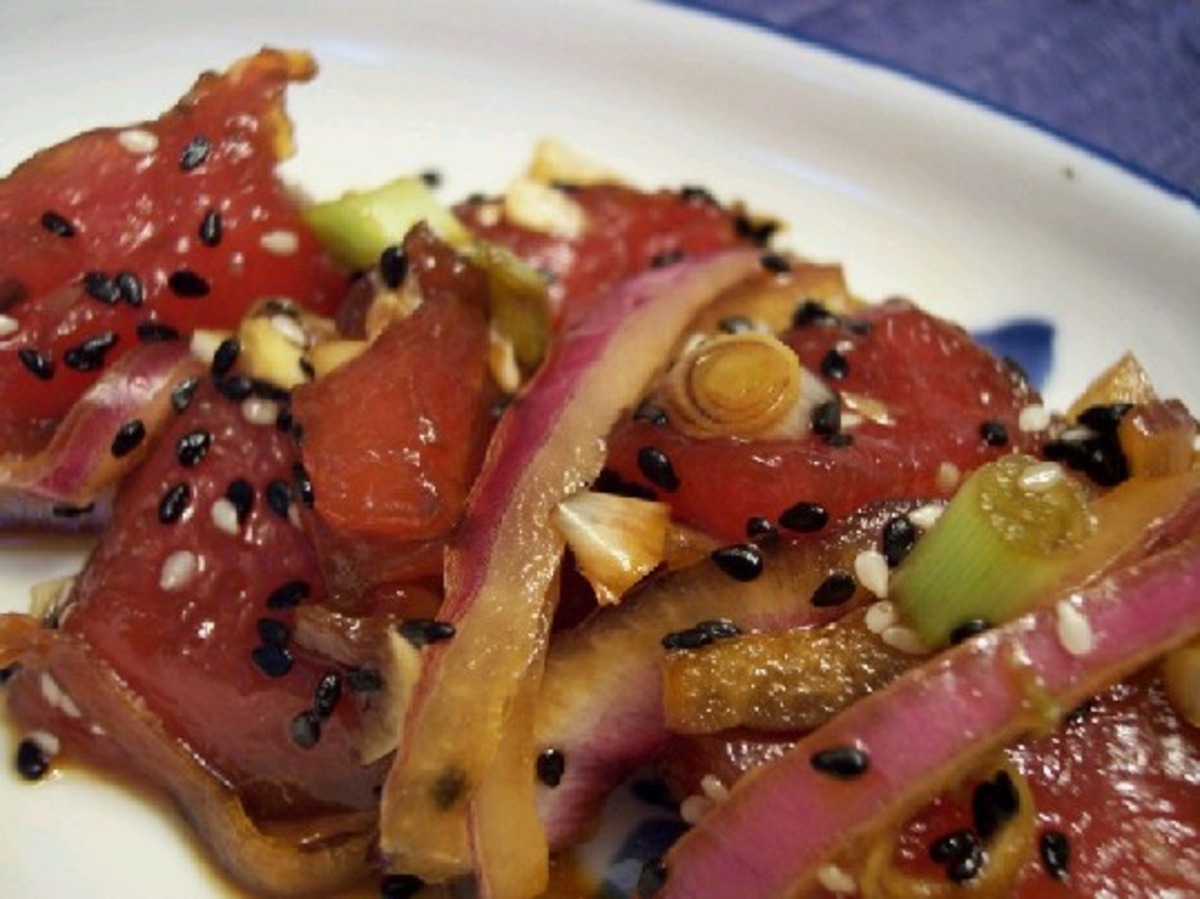 Ahi Shoyu Poke with Limu/Onion