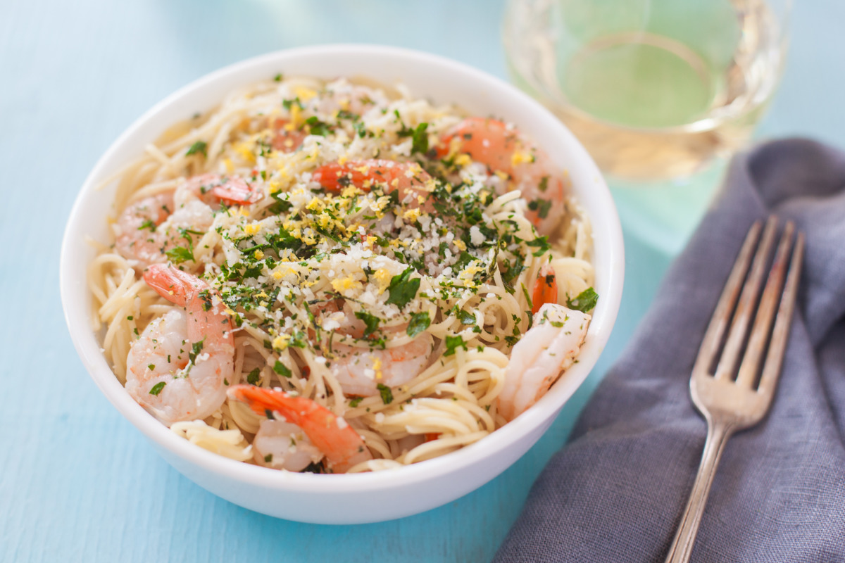 Easy Shrimp With Angel Hair Pasta Recipe