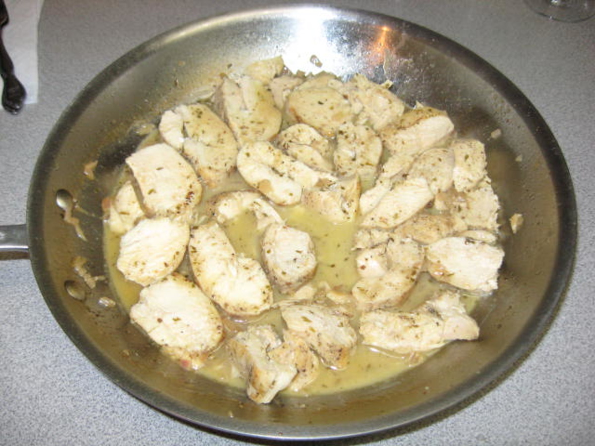 Chicken Medallions in White Wine Reduction image