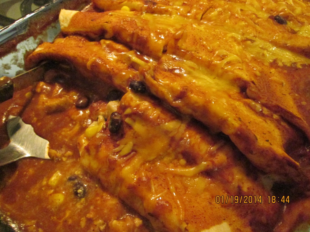 Leftover Chicken Enchiladas Recipe