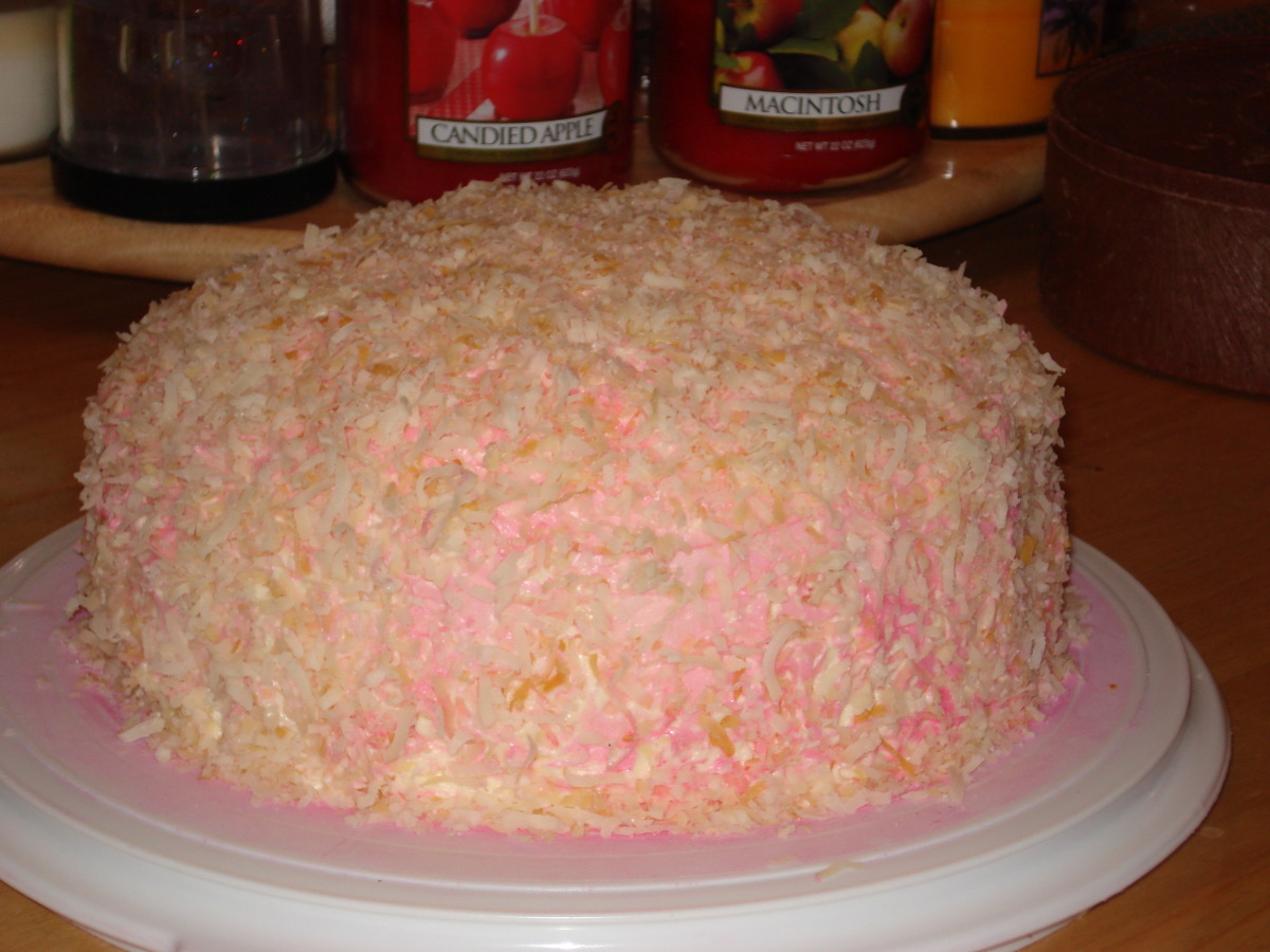 Raspberry Coconut Cake image