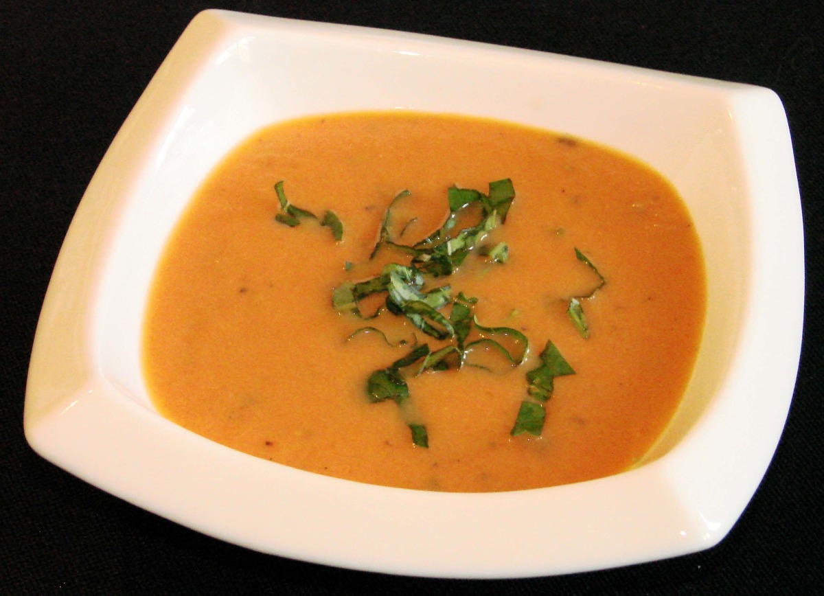 Creamy Tomato and Summer Herb Soup