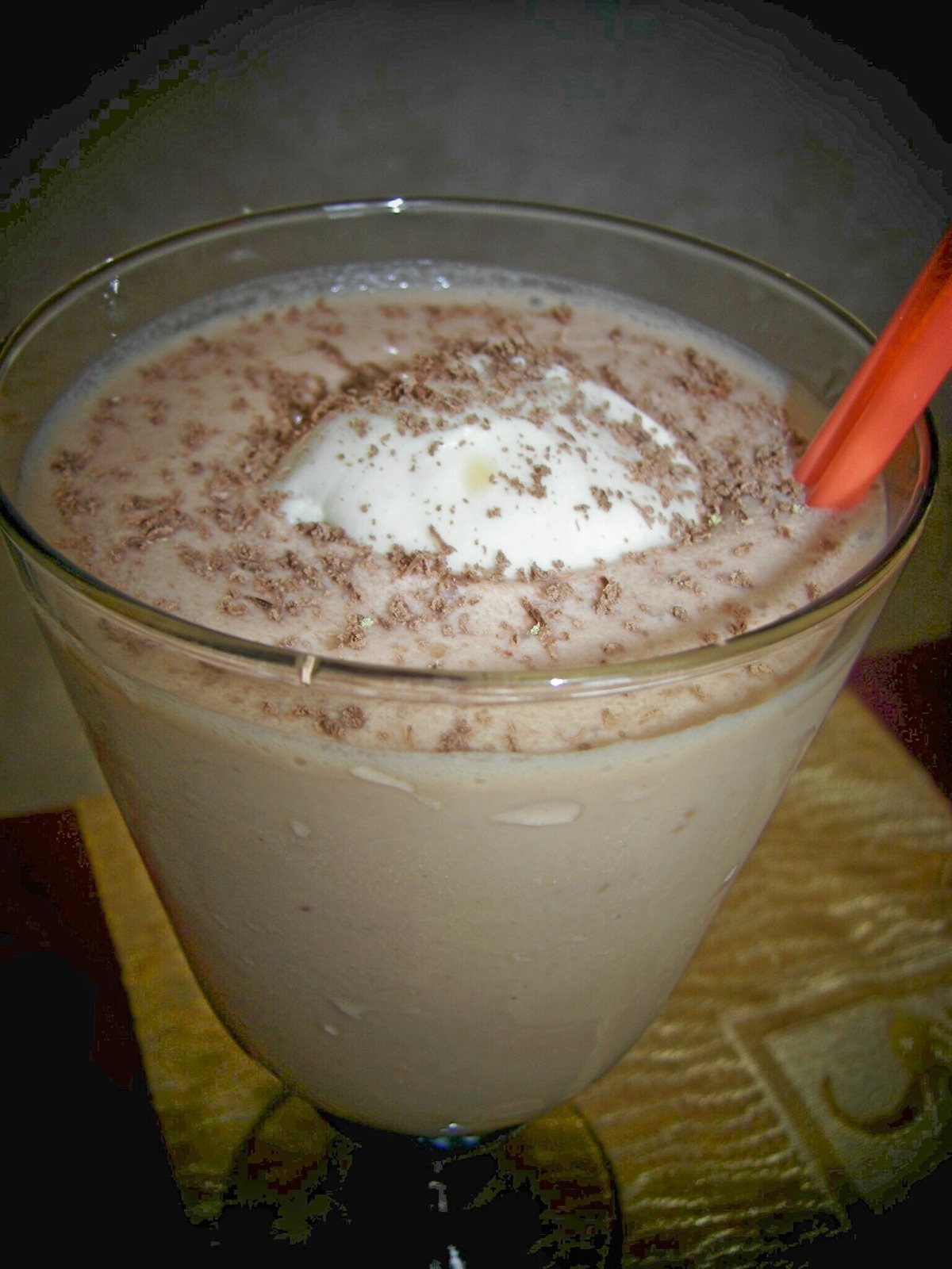 Raspberry-Coffee Frappe