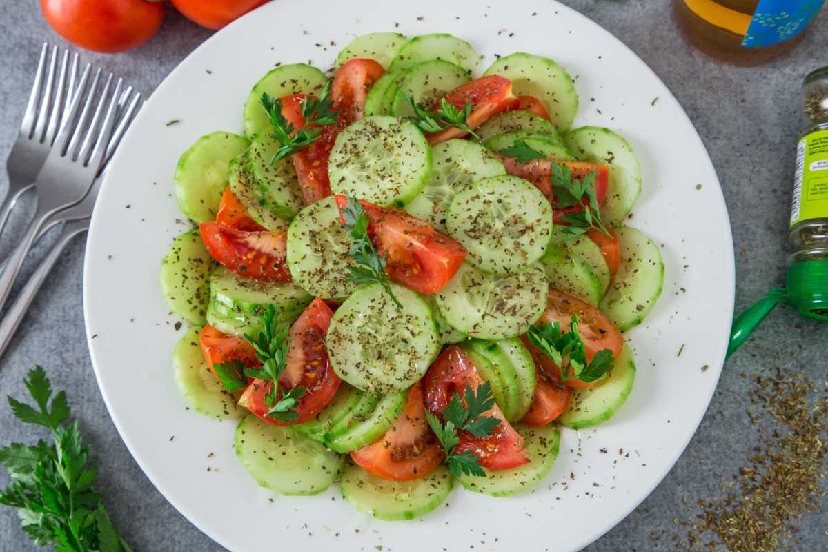 Tomato and Cucumber Salad-image
