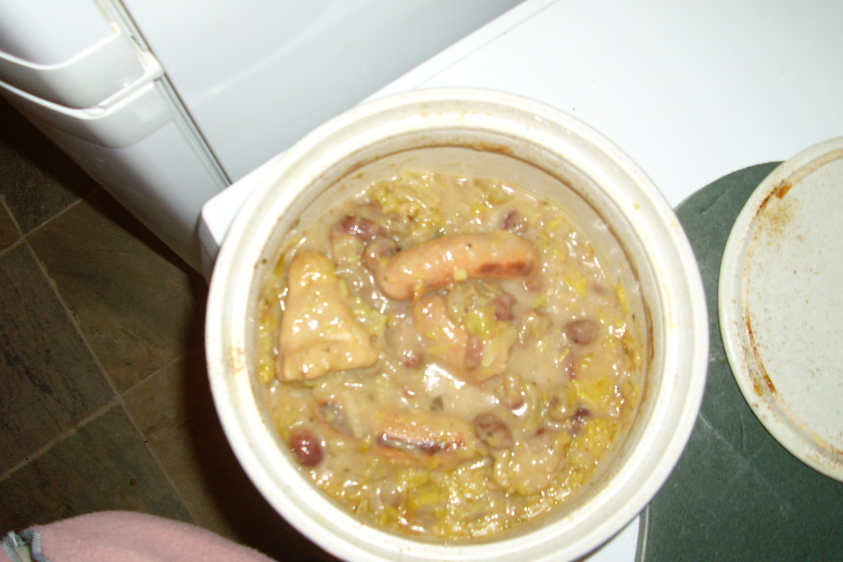 Chicken and Sausage Casserole (With Grapes)