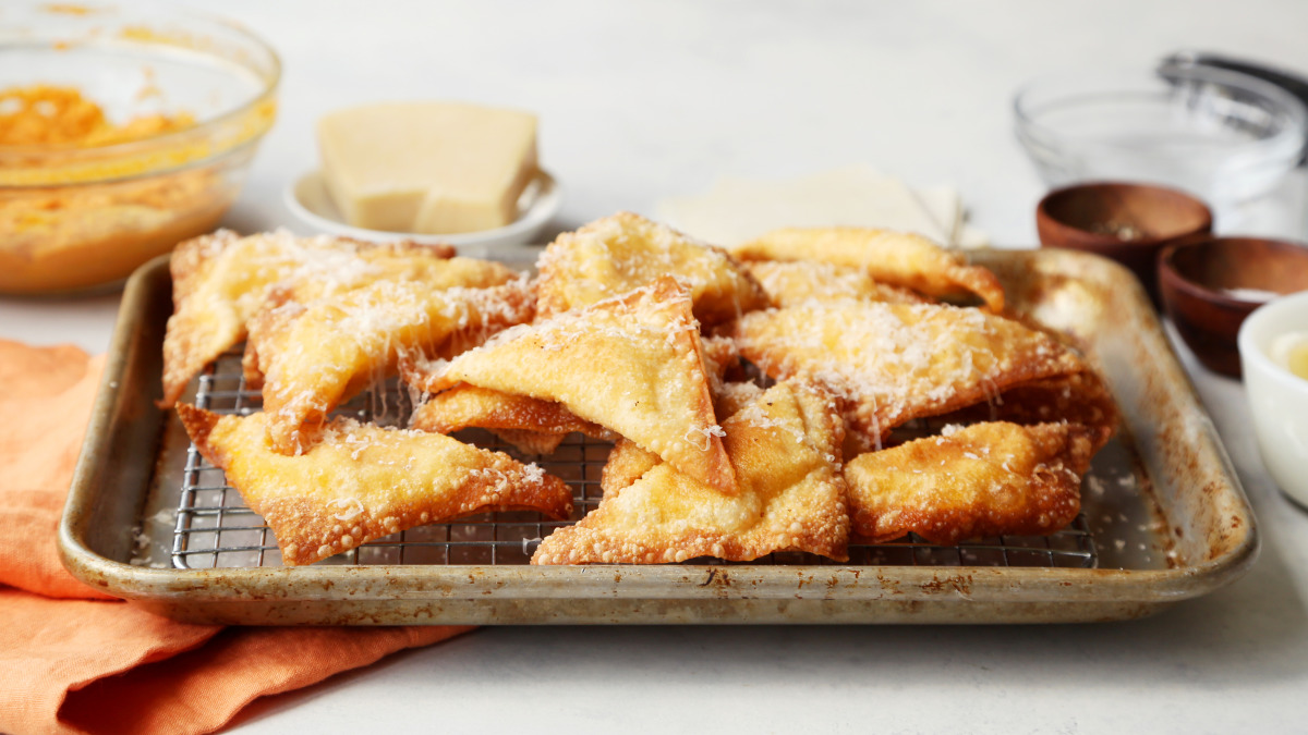 Savory Fried Pumpkin Ravioli