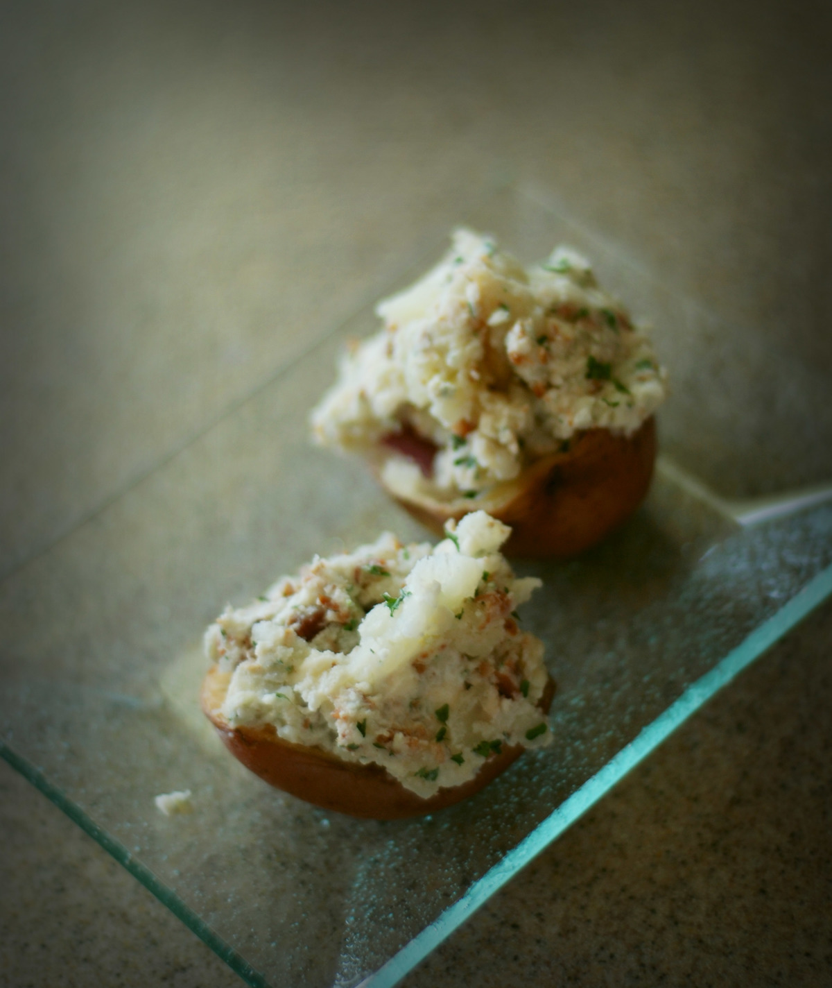 Sky Blue Potatoes (Aka Blue Cheese Twice-Baked Potato Appetizers