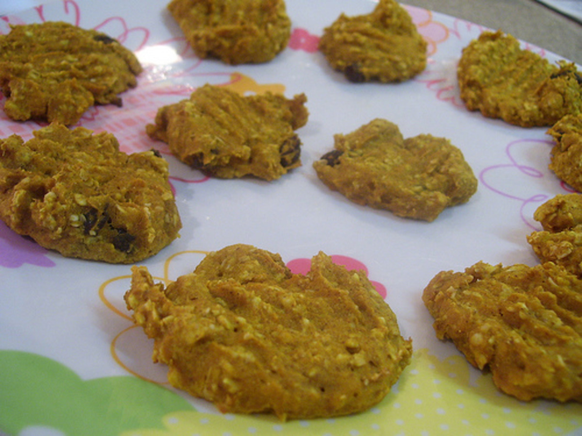 Heart Healthy Pumpkin and Raisin Cookies