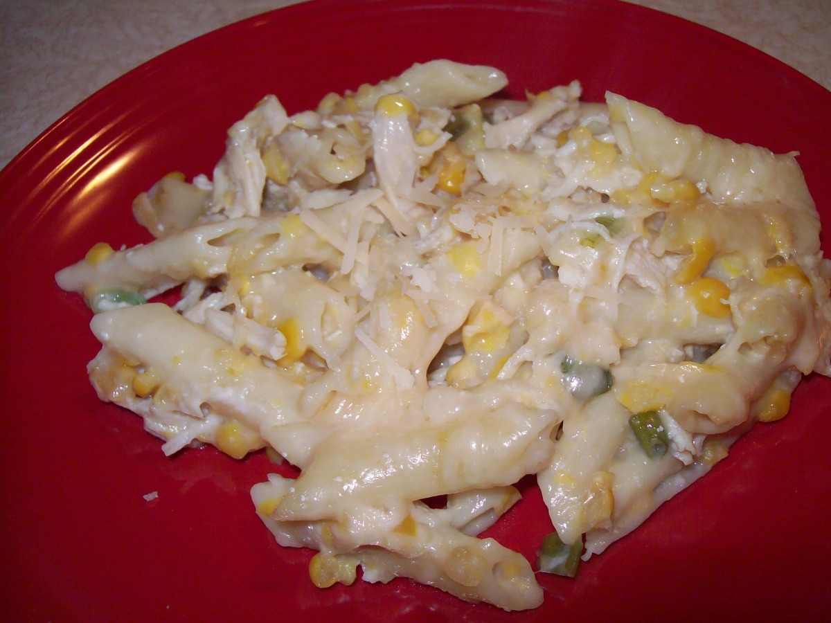 Sweet Corn Pasta Bake