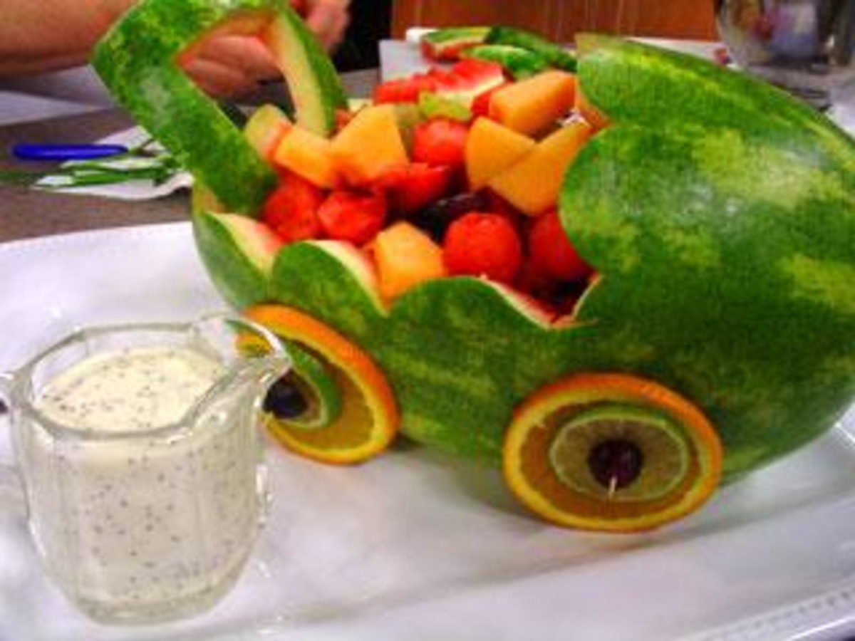 how to make a watermelon carriage